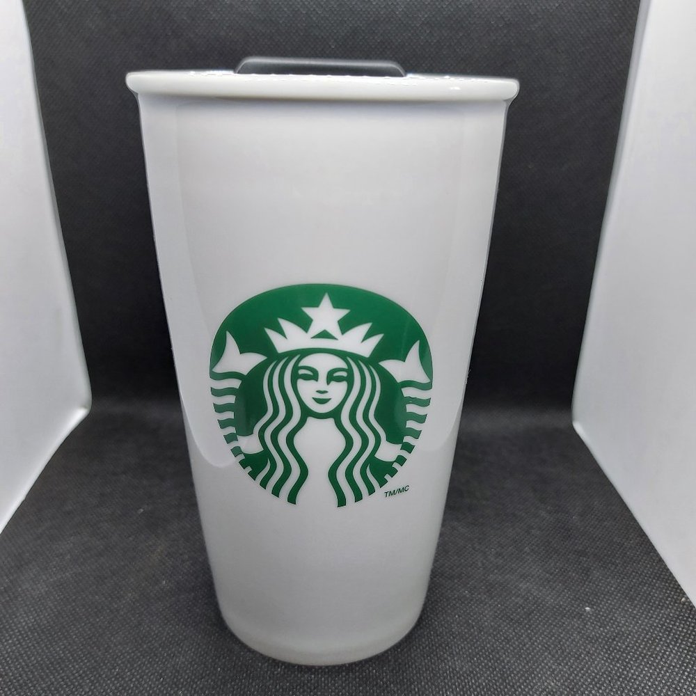 Starbucks Classic White & Green Coffee Traveller
